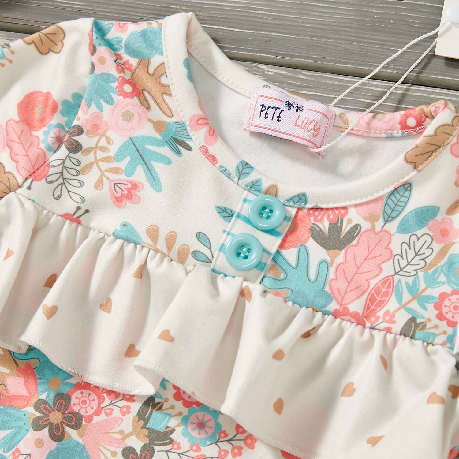 Pete + Lucy - Girls Bunch Of Flowers Romper