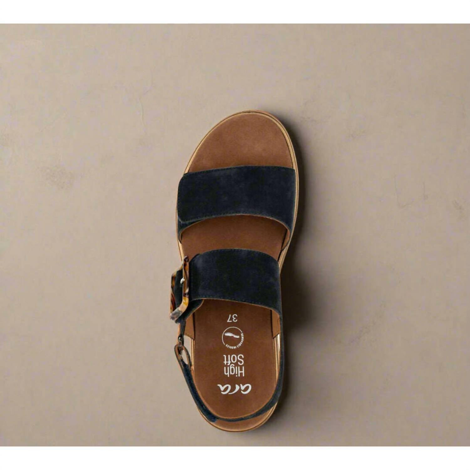 Ara Women's Marabella Sandals in navy suede - women's sandal - view 6