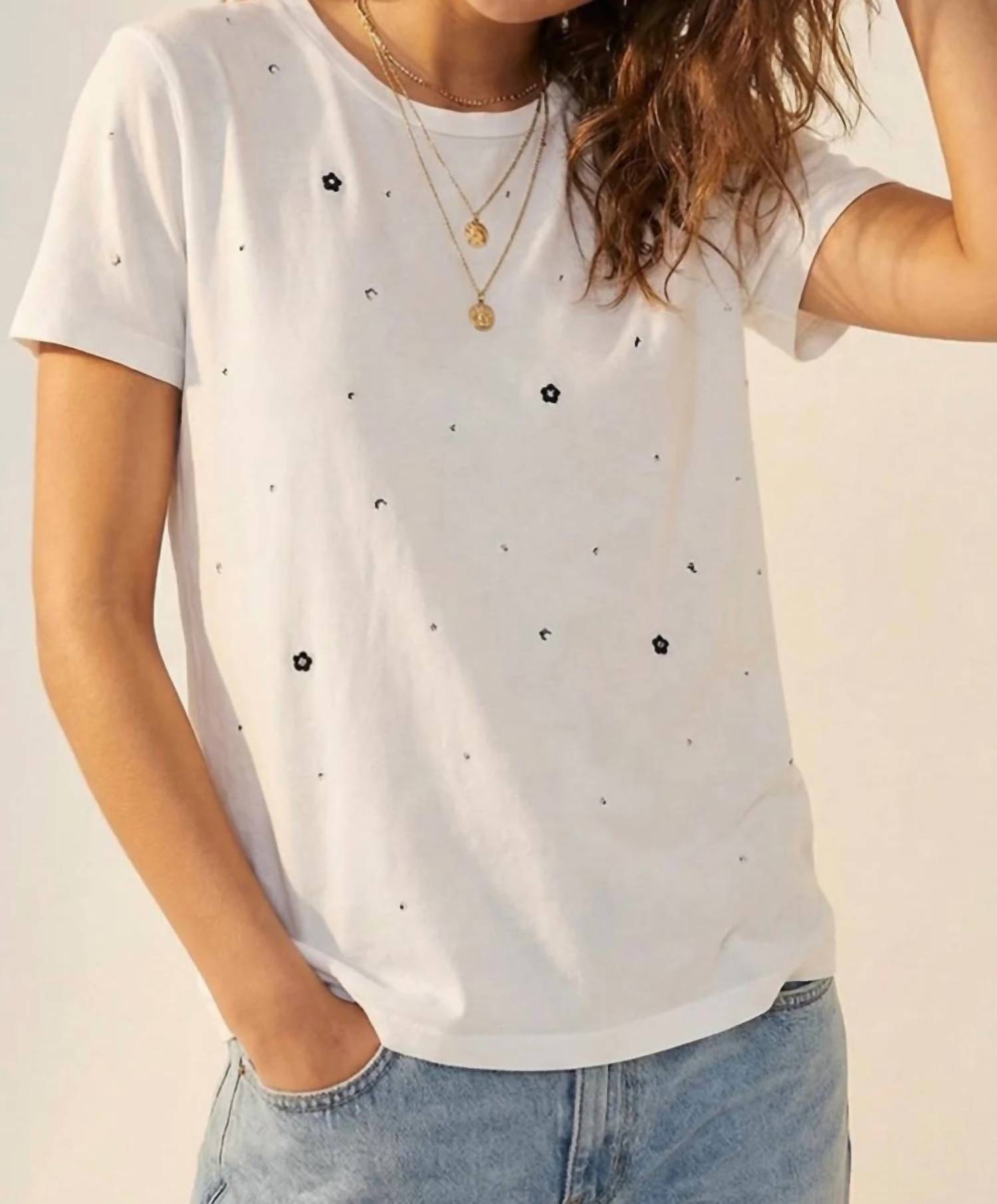 Q2 - Embellished T-shirt With Strass