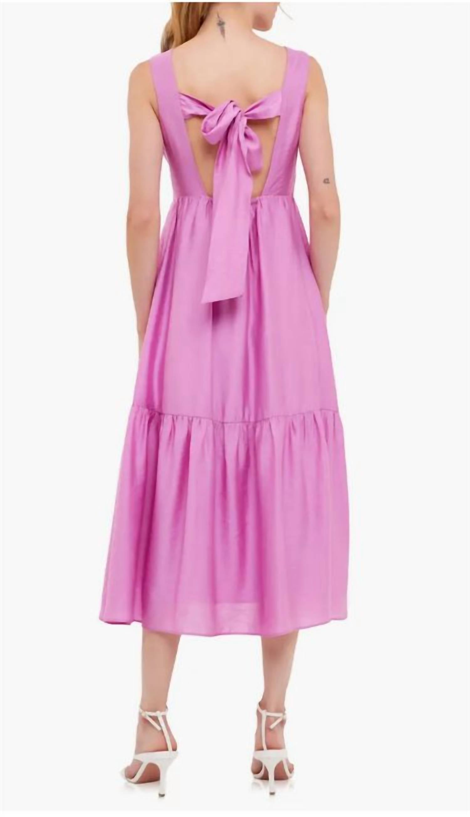Endless Rose - Orchid Bow Maxi Dress