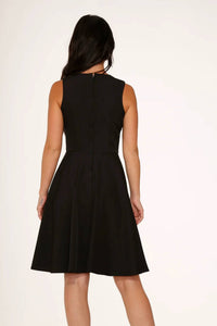 Orchid Bloom - Embroidery Swing Dress
