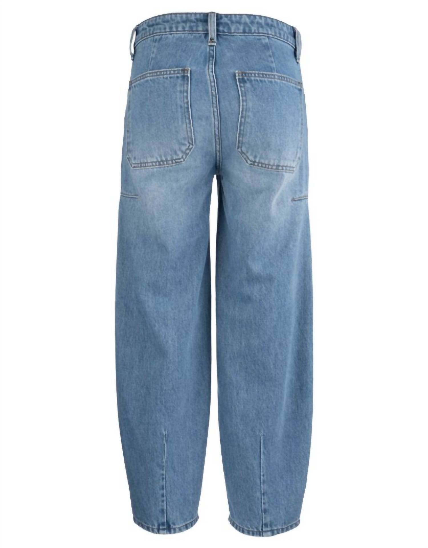 Edyson - Alex Straight Taper Leg Front Patch Pocket Jeans