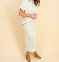 Gilli - Irene Textured Knit Midi Skirt