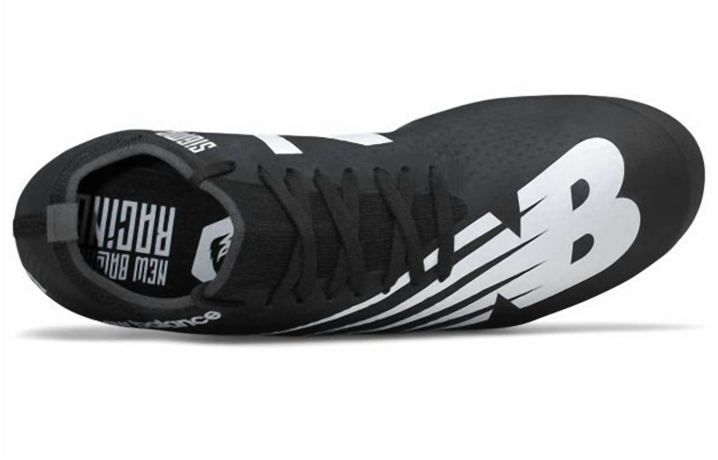 New Balance Men's Sigma Aria Track Spike Shoes in black white - men's shoe - alternate view