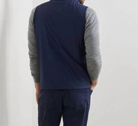 PETER MILLAR Ryder Reversible Vest in navy - men's jacket - detail view