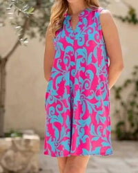 Dear Scarlett - Mandarin Collar Dress