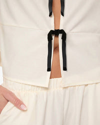 We Wore What - Tie Front Pajama Top
