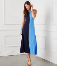 Karen Kane - Solene Sleeveless Colorblock Midi Dress