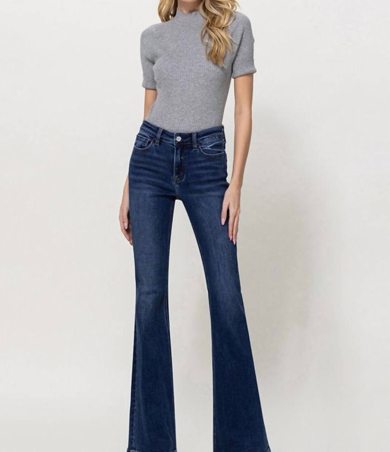 Vervet By Flying Monkey - Alison Mid Rise Flare Jeans