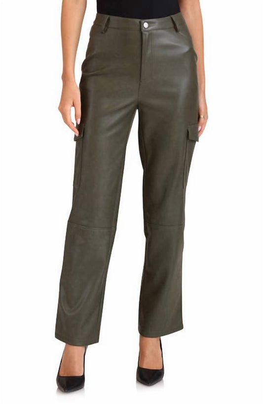 Bagatelle.City - Faux Leather Cargo Pants