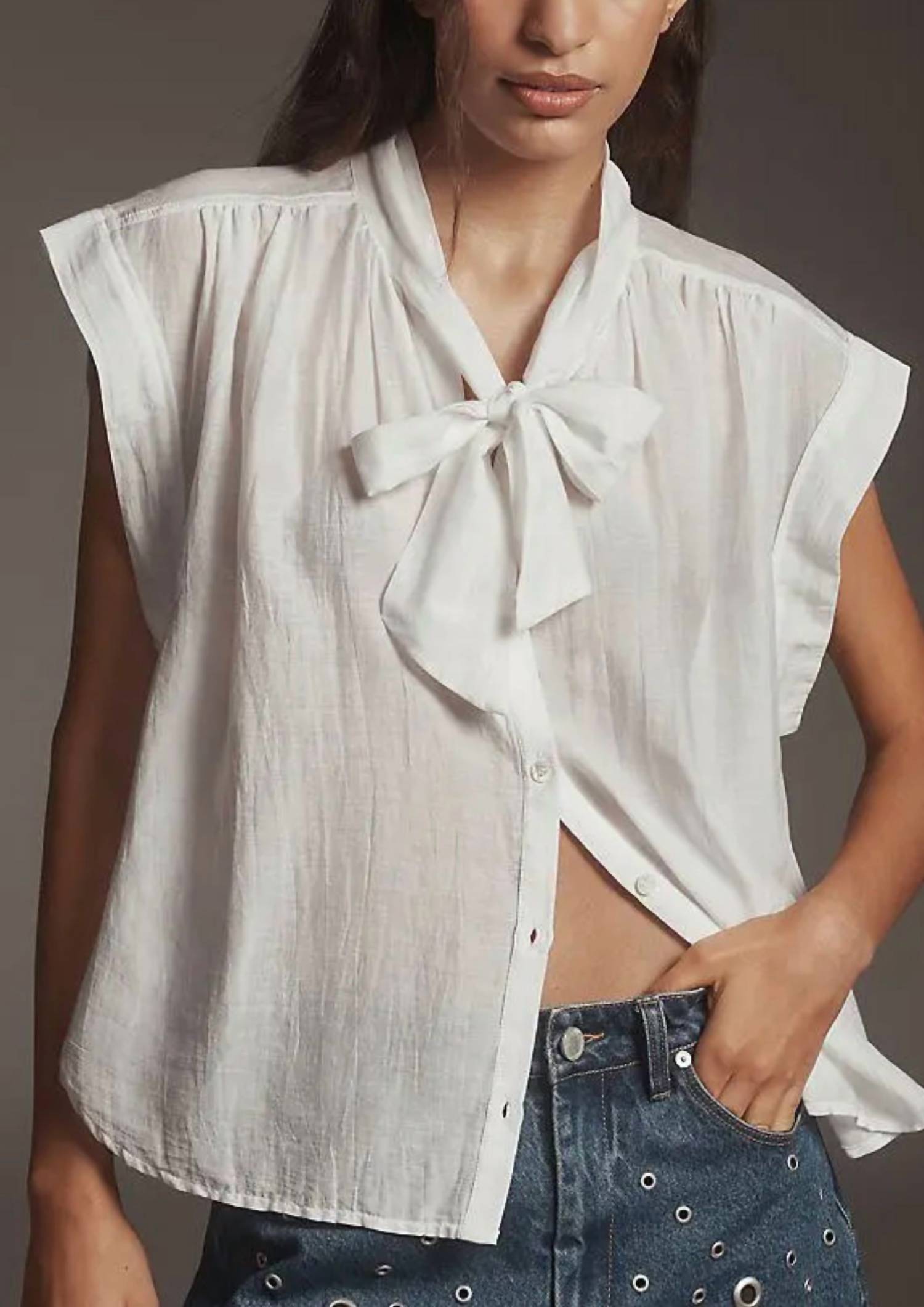 Citizens Of Humanity - Penny Blouse With Neck Tie