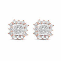 Diana M Jewels - Women's Radiant Lab-Grown Diamond Stud Earrings (3.00 Ct TCW) - Signature