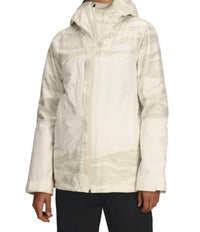 THE NORTH FACE THERMOBALL Snow Triclimate Jacket in white dune edge - women's jacket