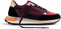 Gioseppo Women's Eagan Sneakers in burgandy - women's sneaker - detail view