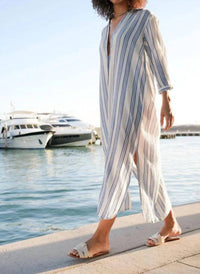 Debbie Katz - Clara Side Slits Midi Dress