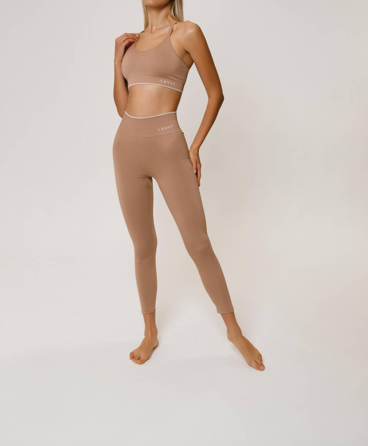 Lovyt - Nudes Rib Leggings