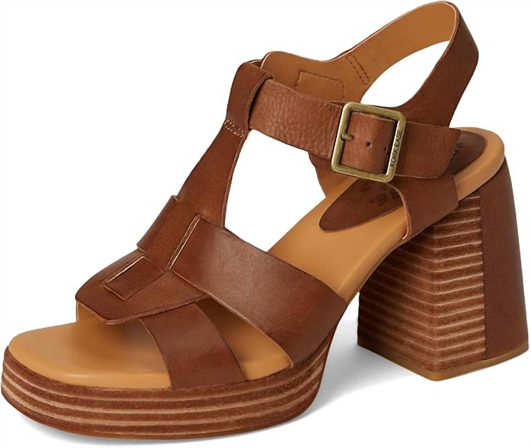 KORK-EASE Women's Macey Platform Sandal in brown - women's sandal