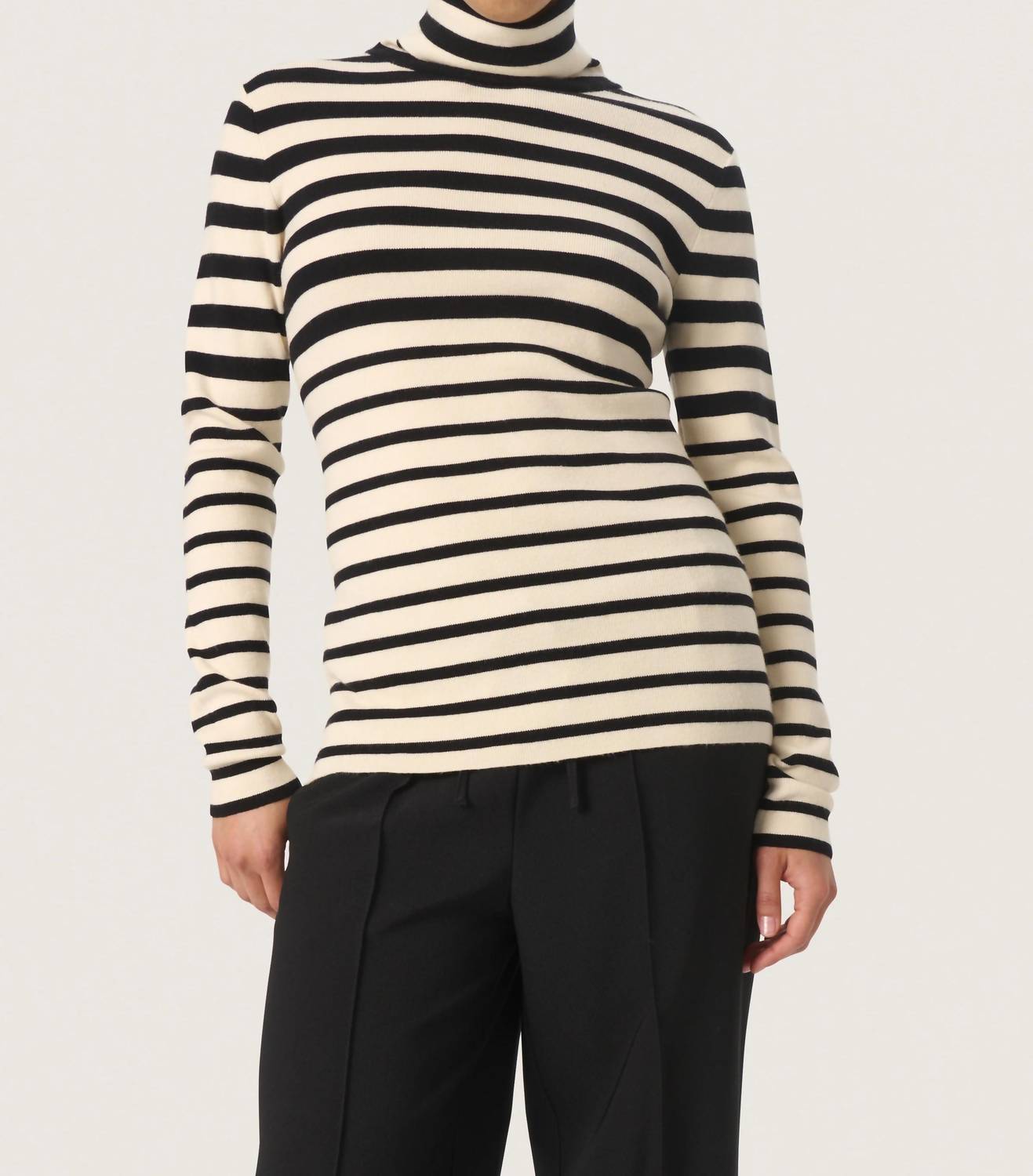 Soaked In Luxury - Spina Slim Fit Rollneck Pullover Sweater