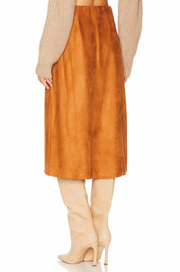 Brochu Walker - HALLIE SUEDE SLIP SKIRT