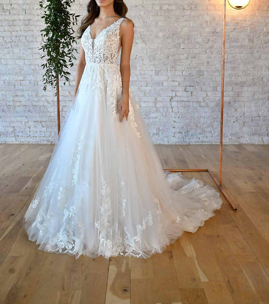 Stella York - Floral Lace Wedding Dress