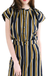Never A Wallflower - Limelight Top Shirting Dress