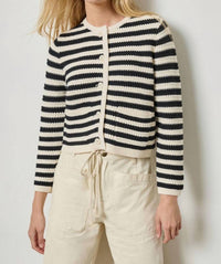 Lilla P - Jackie Stripe Cardigan