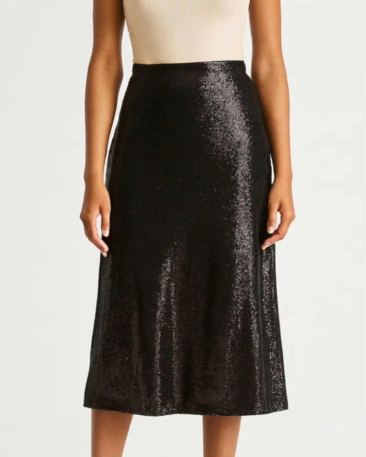 Suncoo - Sequined Midi Skirt