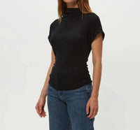 Michael Stars - Lara Ribbed Mock Neck Top