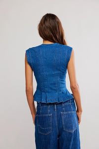 Free People - Dylan Denim Vest