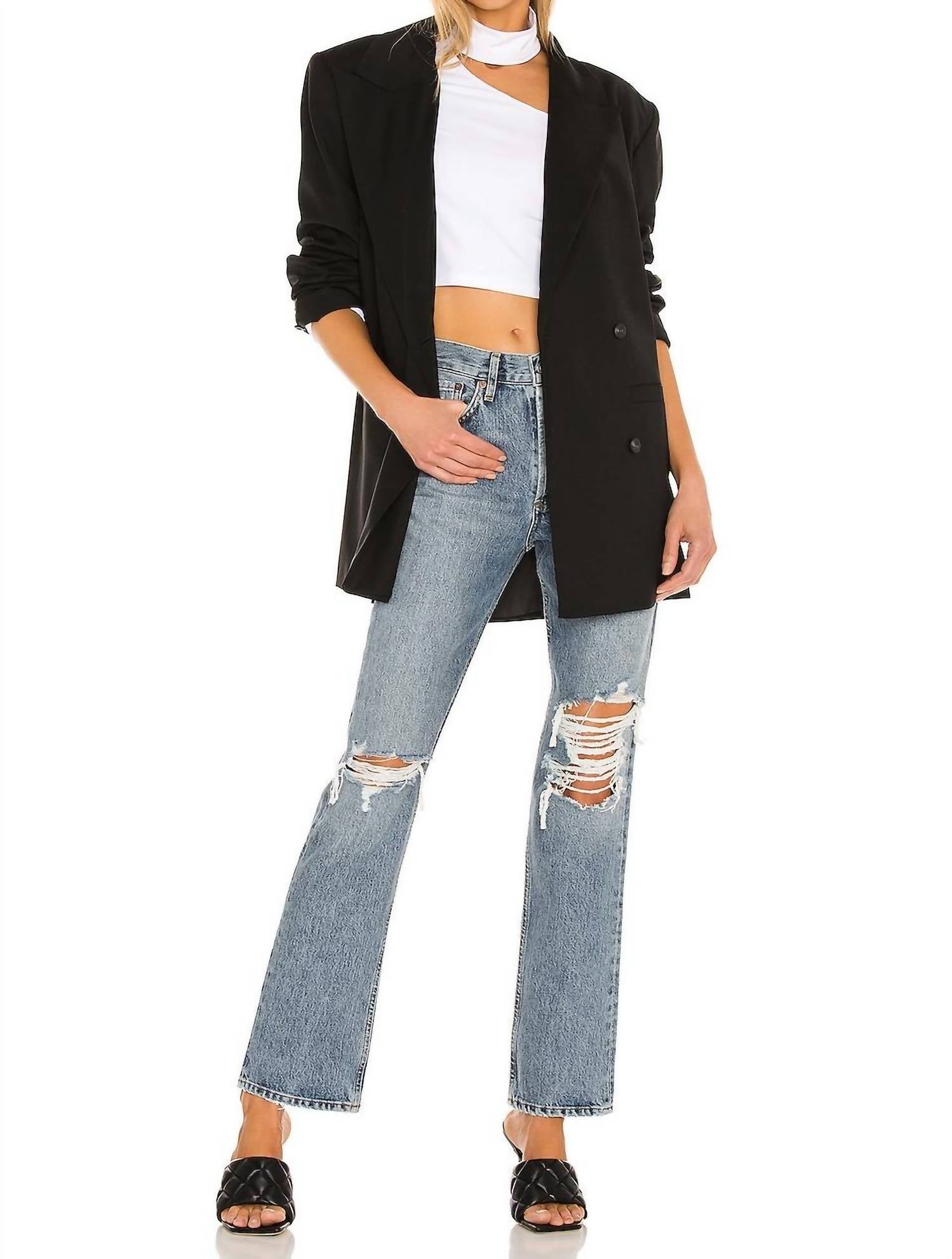Agolde - Lana Mid Rise Vintage Straight Jean