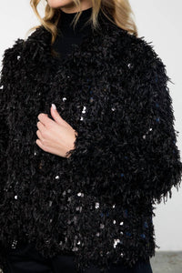 Mint Exclusives - Shiloh Sequin Detail Fringe Cardigan