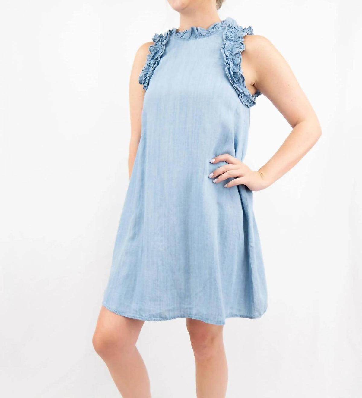 Pretty Follies - No Blues Here Mini Dress