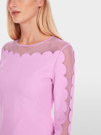 Marc Cain - Transparent Opaque Short Sheath Dress