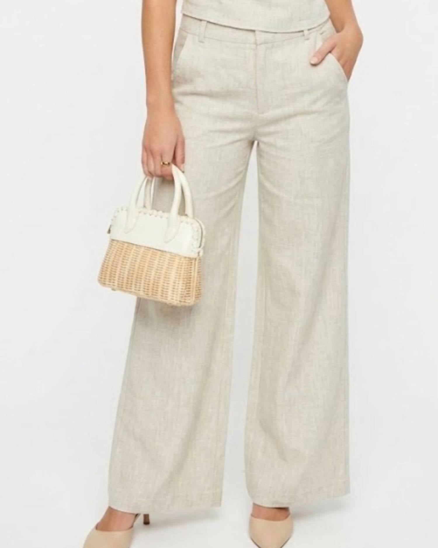 Olivaceous - Victoria Full Length Linen Pants