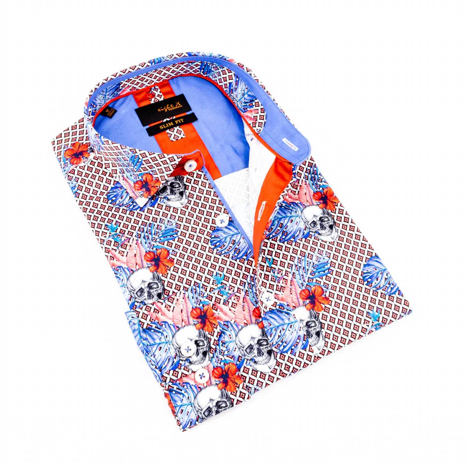 Eight X - Hibiscus Haunt Button Down Shirt