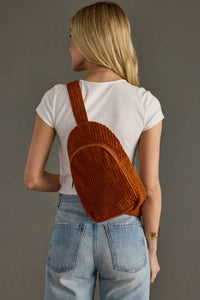 Panache Apparel - Women's Corduroy Sling Bag