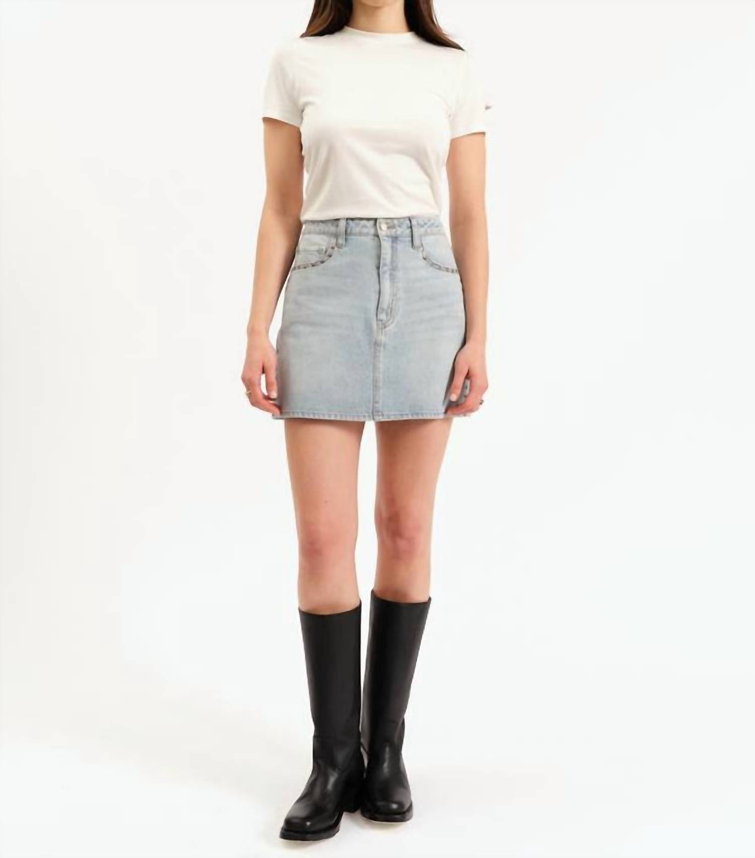 DAZE Stash Mini Skirt in let s dance 1 - women's skirt