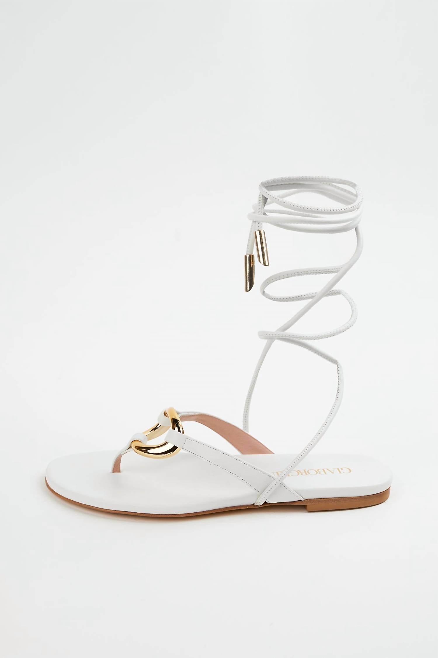 LEVANTE FLAT LEATHER SANDALS
