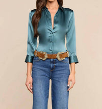 L'Agence - Dani 3/4 Sleeve Blouse