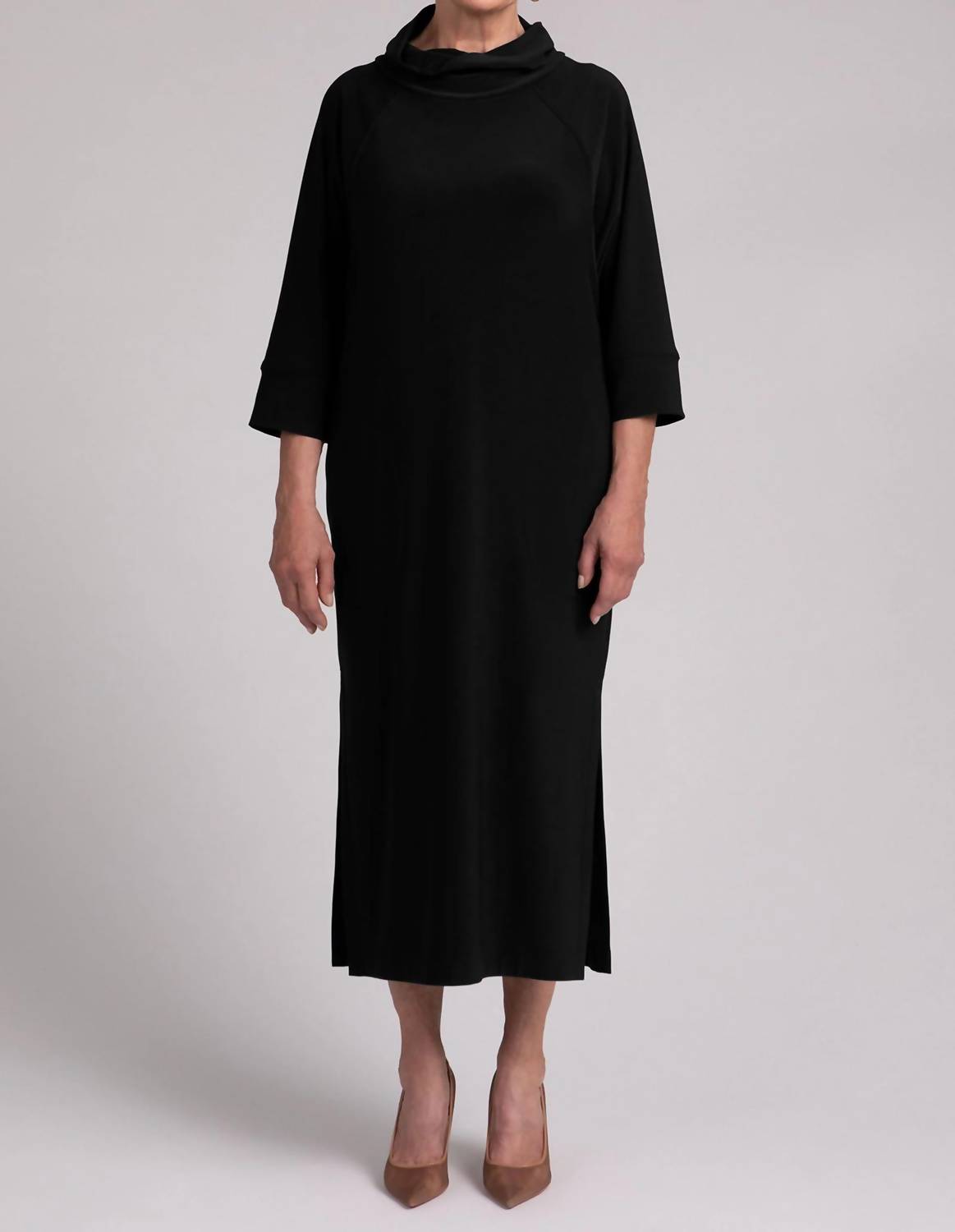 Sympli - Raglan Funnel Neck Dress