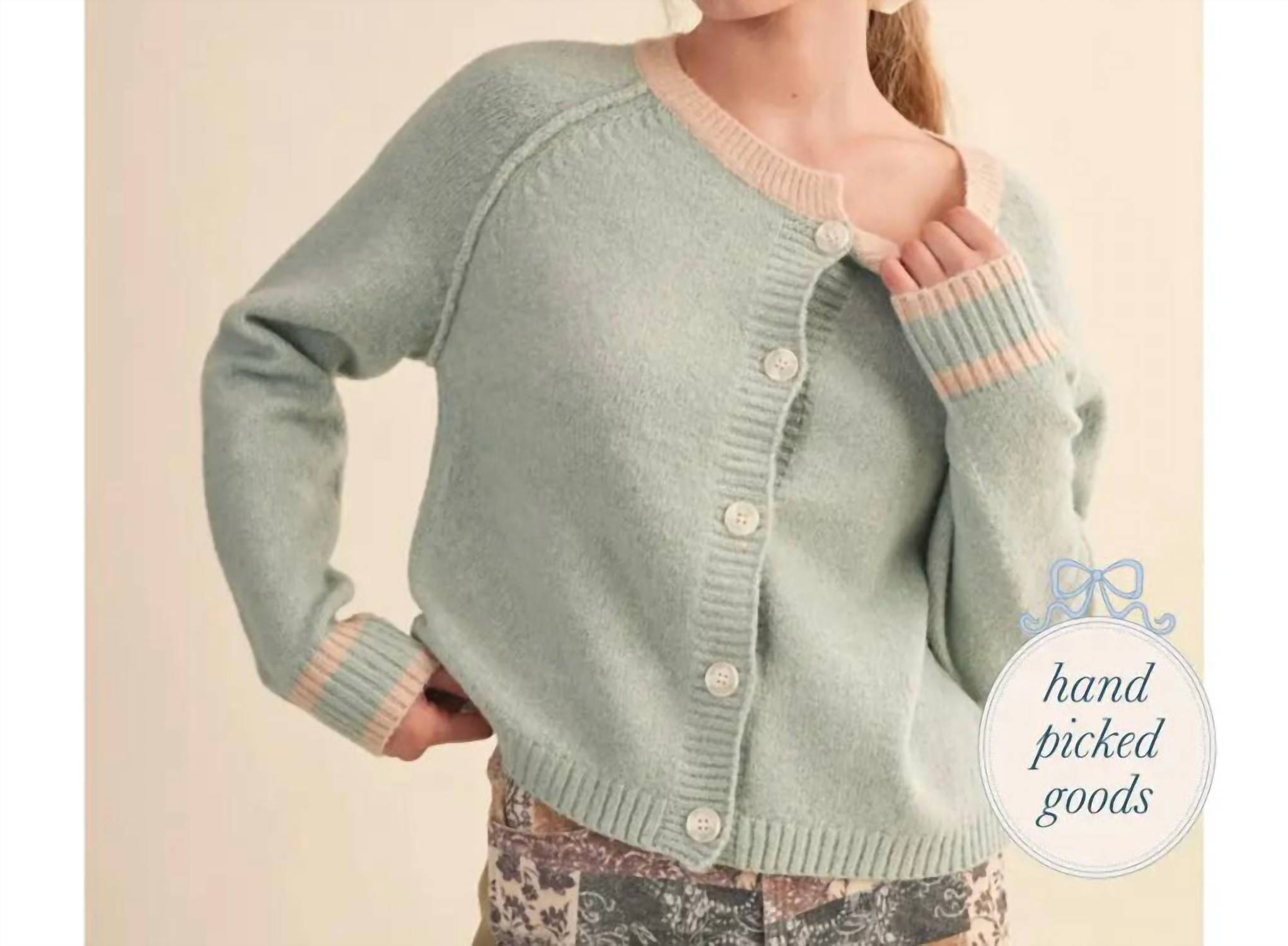 &Merci - Women's Two Tone Cardigan