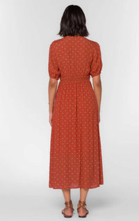Velvet Heart - Livana Dotted Short-sleeve Dress