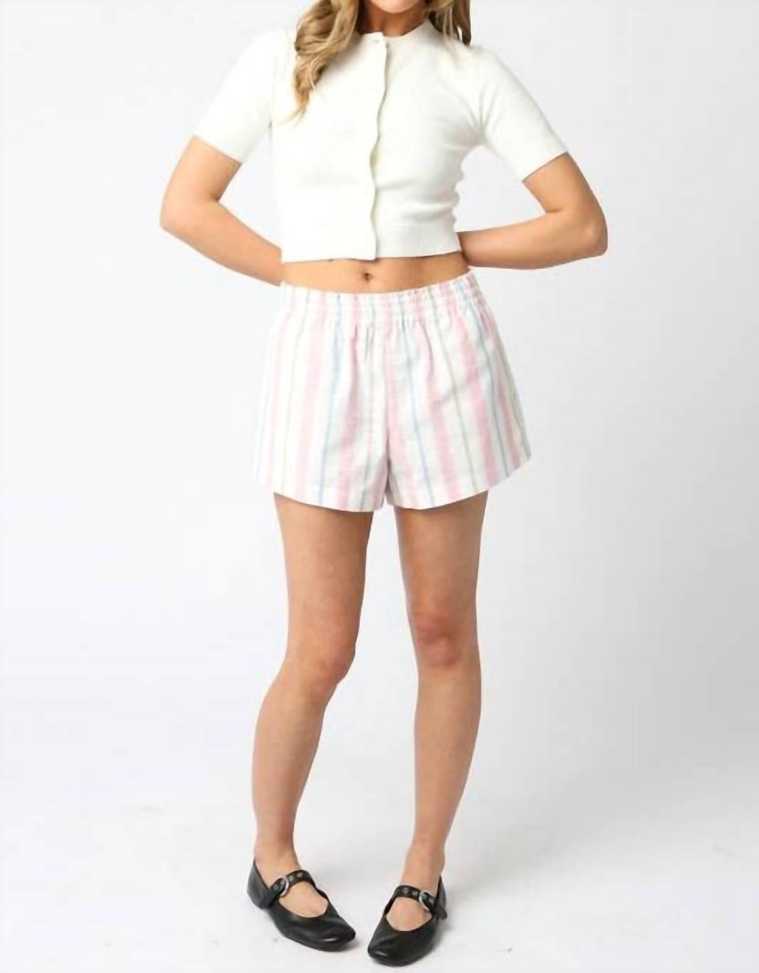 Olivaceous - Torrie Stripe Shorts