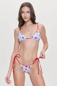 Frankies Bikinis - Lumina Floral Triangle Bikini Top