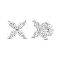 Diana M Jewels - Women's Marquise Lab-grown Diamond Stud Earrings (3.00 Tcw) - Signature