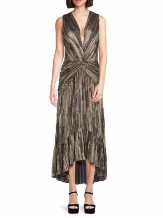 Misa Los Angeles - Ava Plunging Twist Maxi Dress