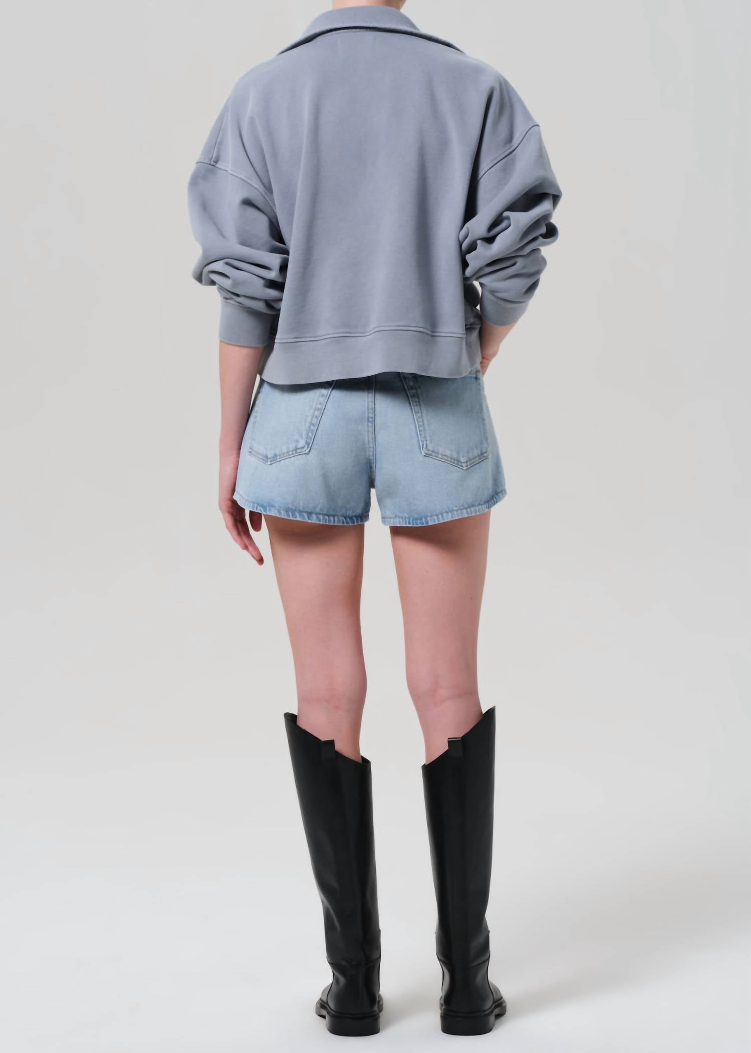 Citizens Of Humanity - Abita Curved-hem Denim Shorts