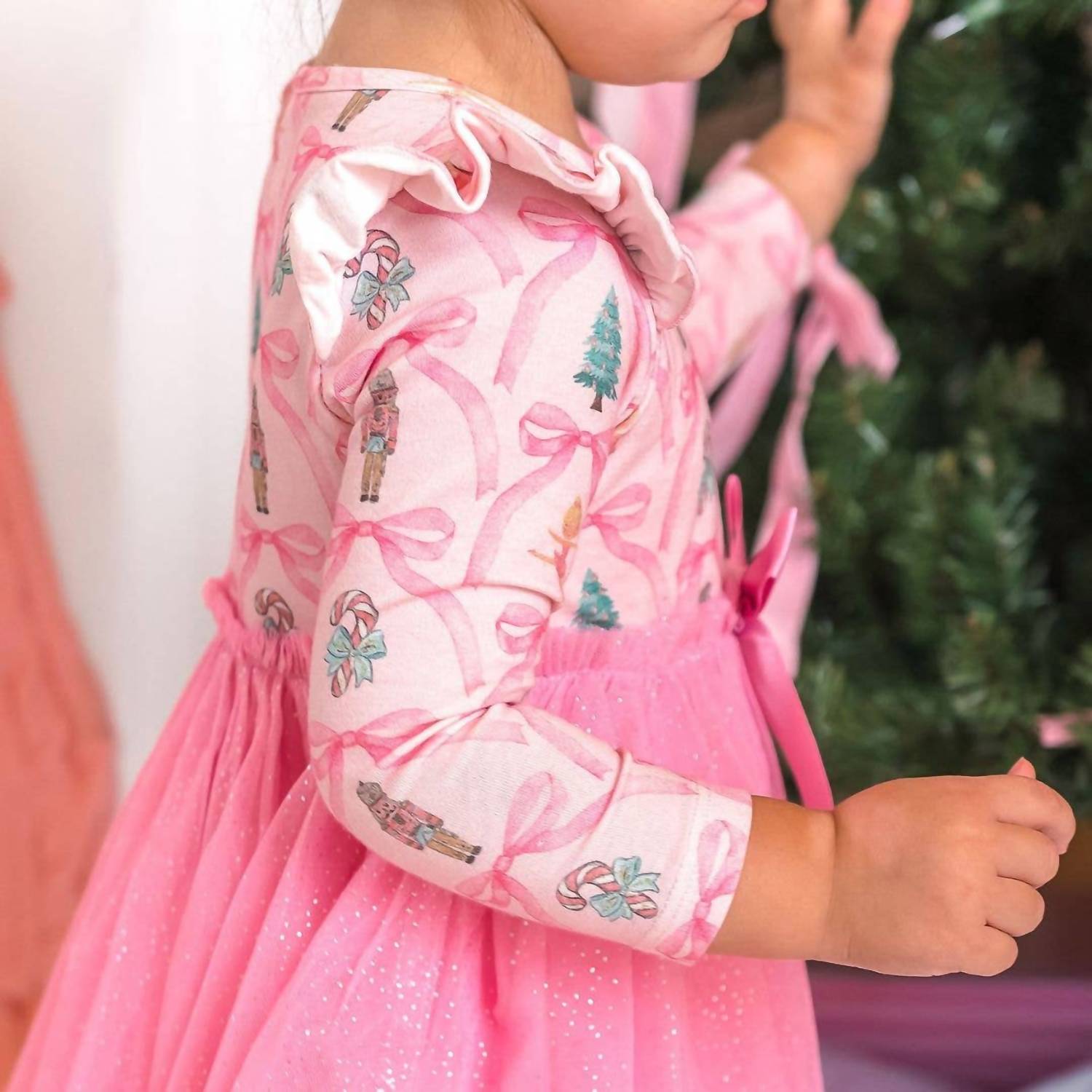 Sweet Wink - Nutcracker Trellis Long Sleeve Tutu Dress