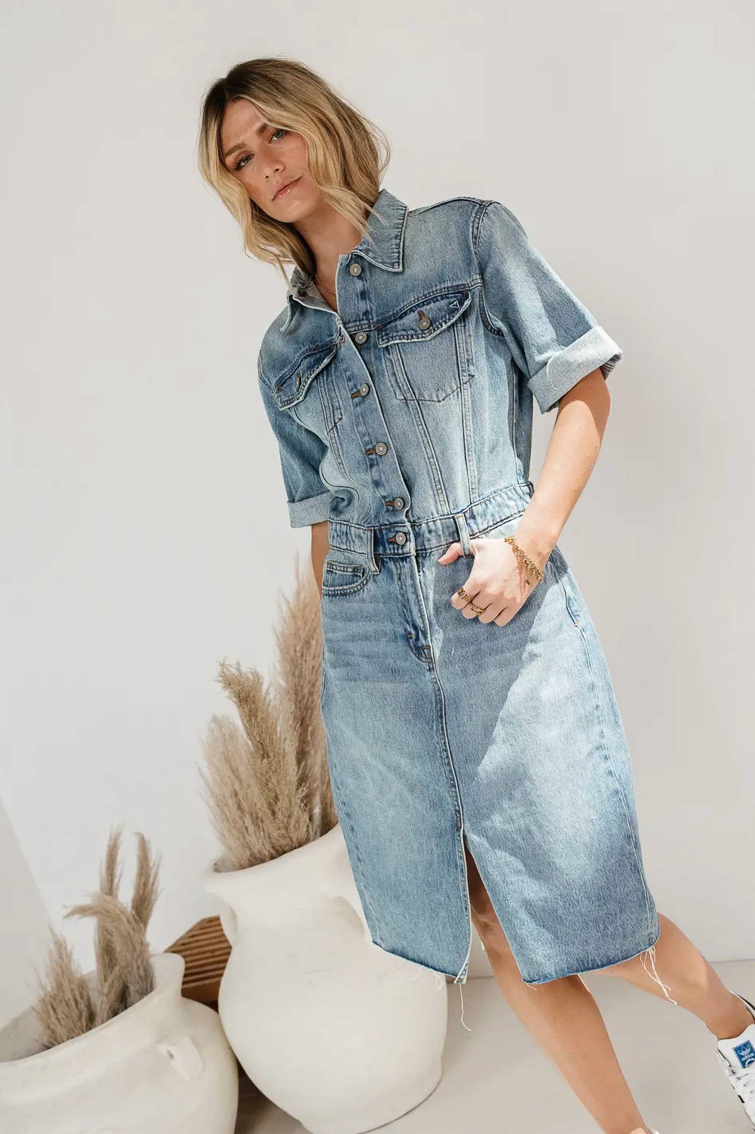 Hidden - Pixie Denim Dress