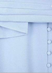 lavish alice ORAGAMI DRESS in cornflower blue - women's dress - alternate view